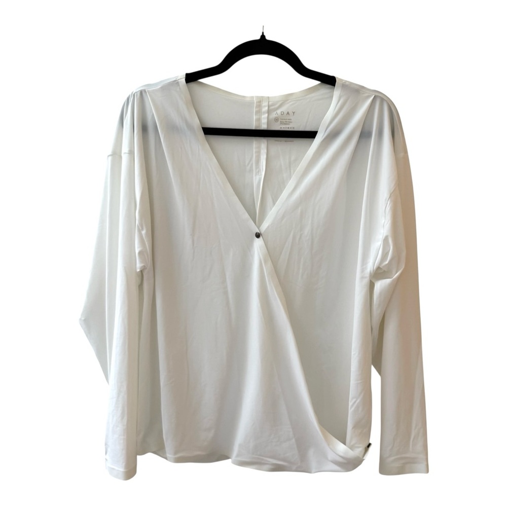 Aday That’s A Wrap Blouse in White Size S